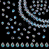 2Strands Electroplate Glass Beads Strands GLAA-GA0002-38B-1