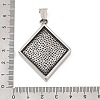 304 Stainless Steel Big Pendants STAS-S122-05AS-3
