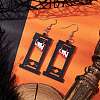 Hallowmas Printed Acrylic Dangle Earrings EJEW-JE06124-06-2