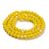 Opaque Solid Color Imitation Jade Glass Beads Strands EGLA-A039-P4mm-L05-2