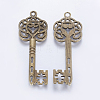 Tibetan Style Alloy Big Skeleton Key Pendants MLF9750Y-NF-2