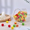 Hexagon Plastic Screw Top Bead Jars with White Lid CON-WH20029-001B-3