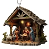 The Birth of Jesus Hanging Ornaments PW-WG35527-01-2