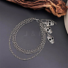Multilayer Alloy Shoe Decoration Chain AJEW-WH20006-171-7