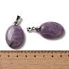 Natural Lepidolite Pendants G-Z055-03P-19-3