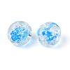 Handmade Foil Lampwork Beads Strands FOIL-T008-04D-3