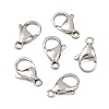 Non-Tarnish 316 Surgical Stainless Steel Lobster Claw Clasps X-STAS-316-FL15A-1