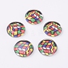 Tempered Glass Cabochons GGLA-22D-20-2