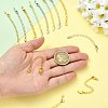 18Pcs 9 Styles Brass Chain Extender KK-FS0002-09-4