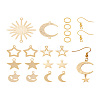 Yilisi DIY Star & Moon & Sun Drop Earring Making Kit DIY-YS0001-36-23