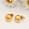 304 Stainless Steel Stud Earrings EJEW-G423-05G-3