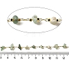Handmade Natural Green Aventurine Chip Beaded Chains CHC-F020-10G-01-2