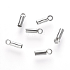 Tarnish Resistant 201 Stainless Steel Cord Ends STAS-P118-07-1