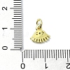 Eye Theme Brass Micro Pave Cubic Zirconia Charms KK-H475-58G-08-3