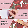 Rose PVC Self Adhesive Decorative Stickers DIY-WH20031-045-5