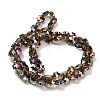 Electroplate Transparent Glass Beads EGLA-H112-04HR-02-2
