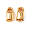 Brass Cord Ends KK-C157-10B-G-1