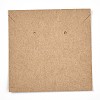 Kraft Paper Jewelry Necklace & Earrings Display Cards CDIS-T004-08-2