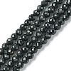 Natural Black Tourmaline Beads Strands LS-G-F748-Y01-02-1