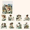 16Pcs PET Baroque Maiden Waterproof Stickers PW-WG5252D-01-1