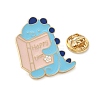 Dinosaur Reading Book Enamel Pins JEWB-D308-01C-G-3