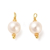 ABS Plastic Imitation Pearl Pendants KK-M266-37G-04-1