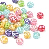 Plating Opaque Acrylic Beads AC-CBA529B-03B-1