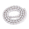 Electroplate Opaque Glass Beads Strands EGLA-Q132-03A-C01-2