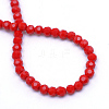 Opaque Solid Glass Bead Strands GLAA-R166-8mm-02E-3