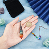 SUNNYCLUE 1Pc Natural Chakra Gemstone Dowsing Pendulums AJEW-SC0002-31R-3