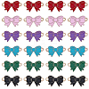 36Pcs 6 Colors Alloy Enamel Connector Charms ENAM-SC0008-25-1