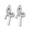 Brass Rhinestone Pendants KK-E793-16P-1