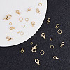 Brass Lobster Claw Clasps and Open Jump Rings KK-SC0001-41G-7