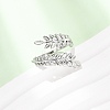 304 Stainless Steel Cuff Open Rings for Women SA-CBA4160-31P-3