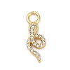 Brass Micro Pave Cubic Zirconia Pendants KK-G526-12G-01-1