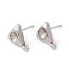 304 Stainless Steel Stud Earring Findings STAS-P308-06P-1