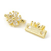 Rack Plating Brass Pave Cubic Zirconia Slide Charms KK-G464-03G-3