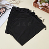 20Pcs Microfiber Drawstring Pouches with Cord ABAG-GO0001-17-4