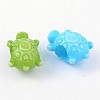 Large Hole Opaque Craft Style Acrylic Tortoise European Beads SACR-R697-M64-2