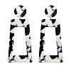 Alloy Acetic Acid Dangle Stud Earrings FS-WG80CFF-04-1