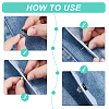 40Pcs 4-Hole Resin Button Lapel Pin Backs BUTT-NB0002-13A-3