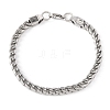 304 Stainless Steel Cuban Link
Chain Bracelets for Women Men BJEW-F527-07P-4