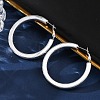 304 Stainless Steel Hoop Earrings for Women EJEW-A125-33S-3