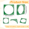 3Pcs 3 Colors Acrylic Bangles BJEW-UN0001-72A-3