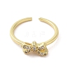 Rack Plating Brass Micro Pave Cubic Zirconia Finger Ring RJEW-C072-33A-G-2