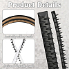 10Pcs 2 Styles Resin Firm Headband Non-slip Strip FIND-SP0020-61-3