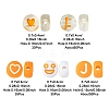 200Pcs Flat Round Acrylic Enamel Beads MACR-FS0001-88-4