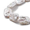 Natural Baroque Keshi Pearl Beads Strands PEAR-P064-01C-07A-4