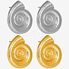 304 Stainless Steel Conch Stud Earrings for Women OP4692-2-2