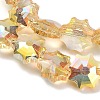 Electroplate Transparent Glass Beads EGLA-H112-04HP-01-3